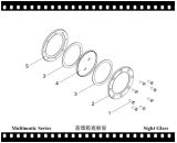 蒸餾箱觀察窗組件觀察玻璃，密封圈